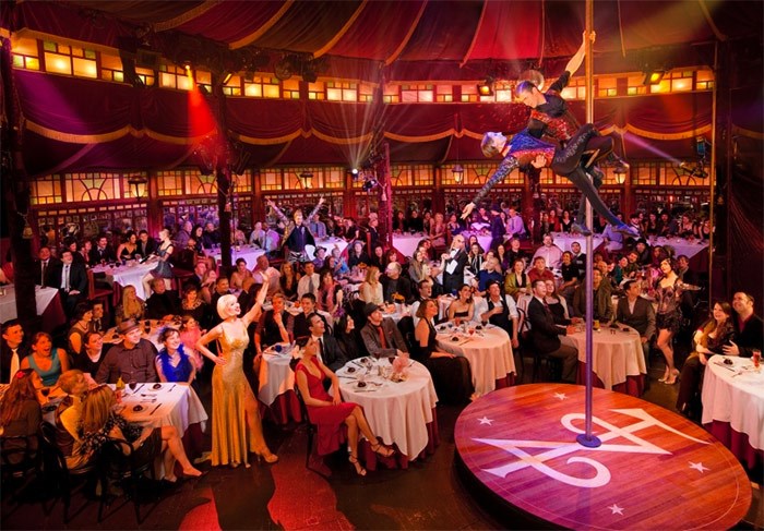  Gourmet cirque cabaret Teatro ZinZanni has been running in Seattle since 1998. Vancouver park board this week approved bringing a similar show to Queen Elizabeth Park for a five-month run starting in November 2018. Photo Michael Craft