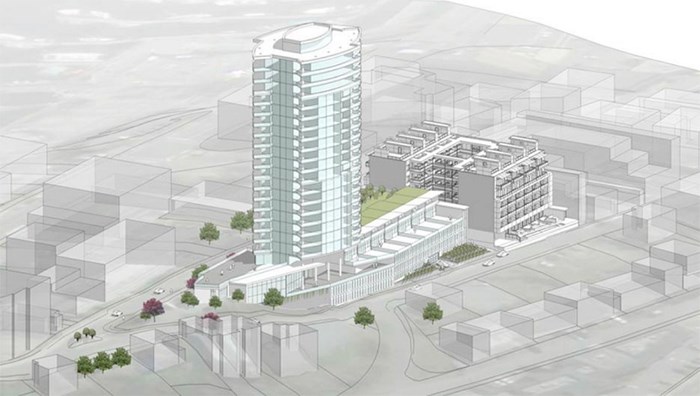  A concept drawing of the condo building proposed for Nanaimo. Photograph By HOOG AND KIERULF ARCHITECTS
