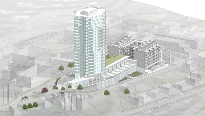  A concept drawing of the condo building proposed for Nanaimo. Photograph By HOOG AND KIERULF ARCHITECTS