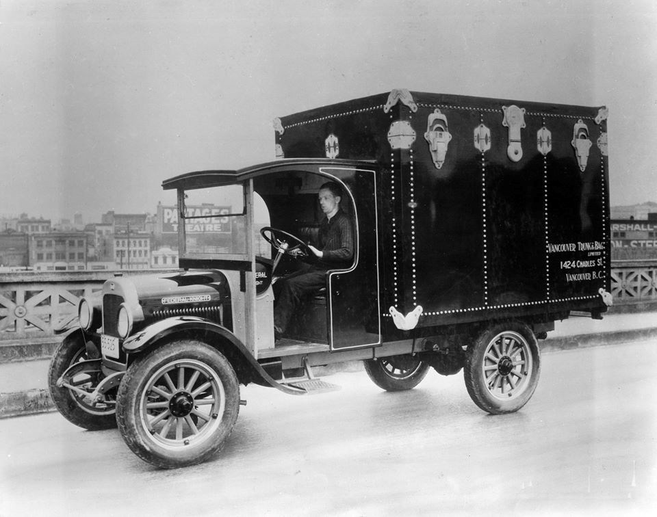  Vancouver Trunk and Bag Ltd. truck. Photo: Vancouver Archives Item: CVA 1376-338