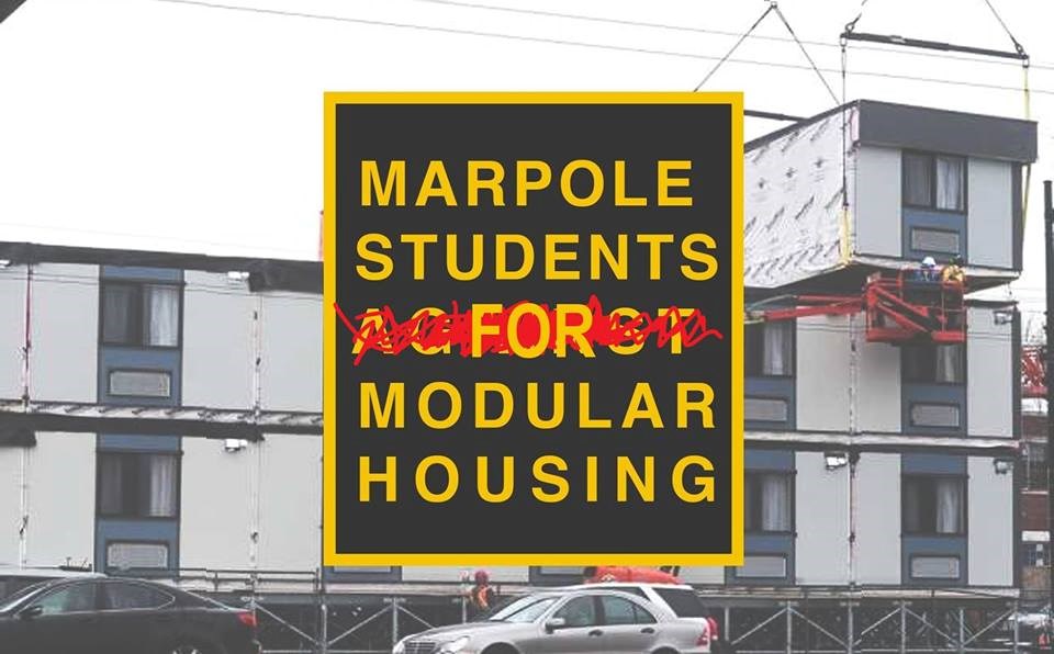  Photo: Marpole Students for Modular Housing