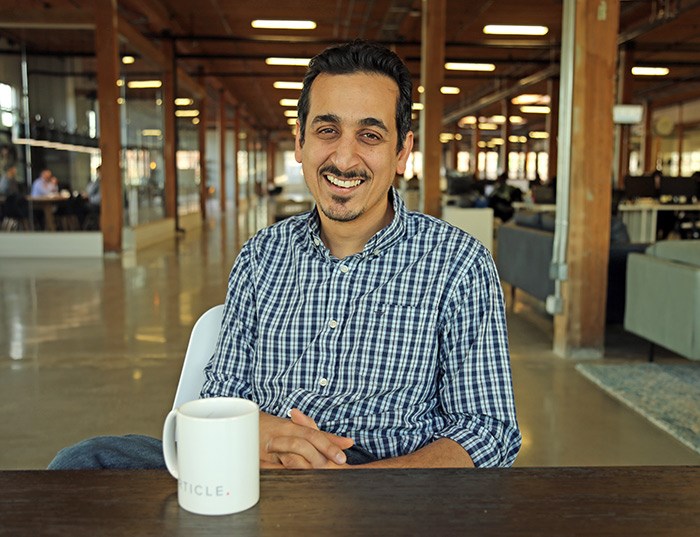  Aamir Baig of Article, at their Vancouver headquarters in Strathcona