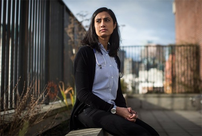  Dr. Rupinder Brar, an addictions specialist, poses for a photograph in Vancouver, B.C., on Tuesday January 9, 2018. A medical clinic in B.C. and a social service agency in Alberta are set to expand programs to meet the often-hidden and growing problem of South Asians battling addiction to opioids. The Roshni Clinic opened last spring in Surrey to provide services for South Asian clients addicted to alcohol and stimulants including amphetamine and cocaine. THE CANADIAN PRESS/Darryl Dyck