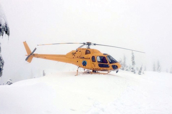  North Shore Rescue members prepare to stretcher an injured skier out of the North Vancouver backcountry following an avalanche Tuesday. photo supplied, North Shore Rescue