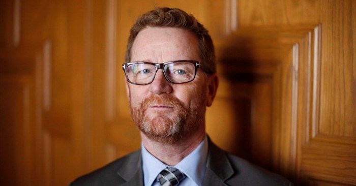  Terry Lake poses for a photo after leaving the Legislative Assembly one last time before retirement at legislature in Victoria on March 16, 2017. Lake, the former British Columbia health minister who oversaw the declaration of a public health emergency amid the deadly fentanyl crisis, is urging more research on the effects of cannabis on opioid addictions. THE CANADIAN PRESS/Chad Hipolito