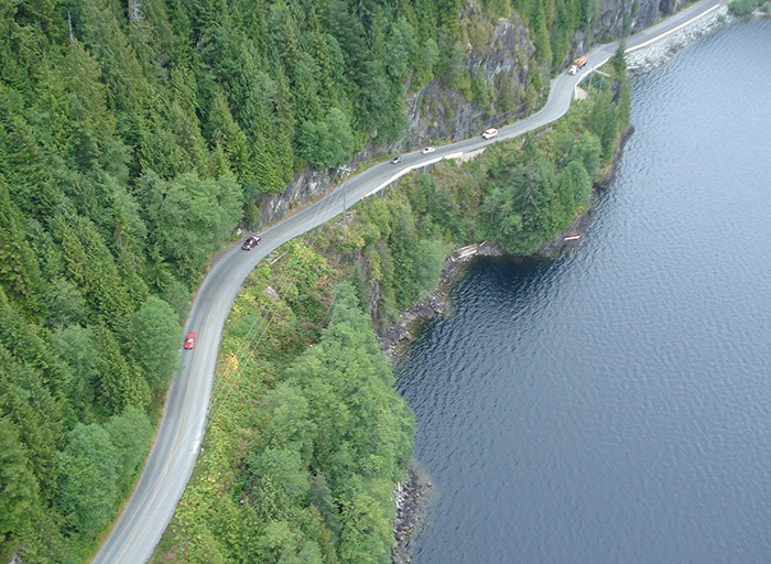 Section of Hwy 4 to be widened. Photo courtesy TranBC