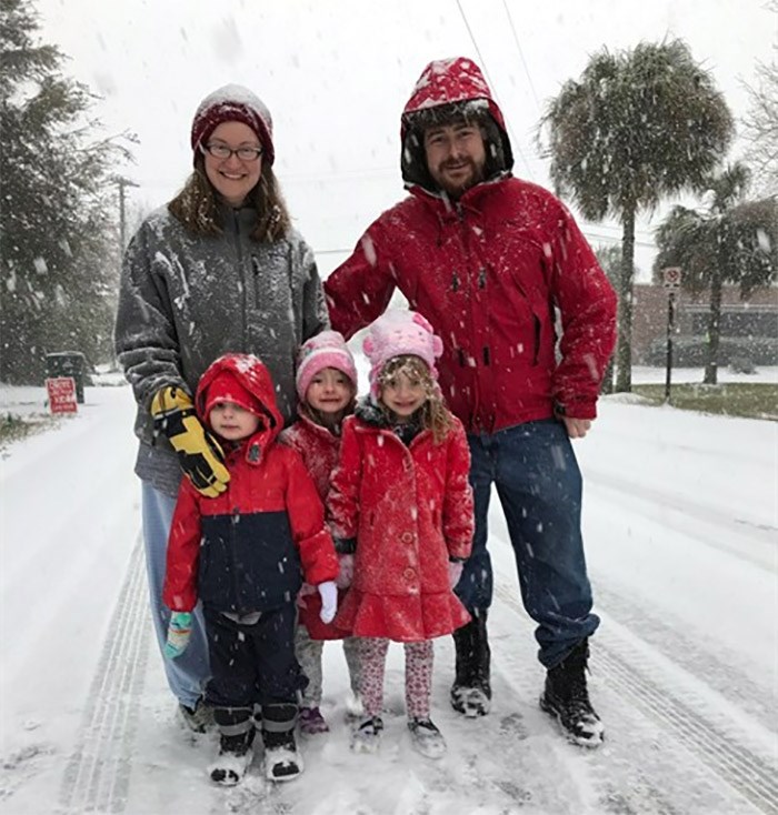  Laura and Ed Thompson pose for a photo with their children Stephen, left to right, Claire and Jane in this undated handout photo. In 2015 after Ed Thompson enrolled in an experimental psychotherapy trial that used clinical-grade MDMA, also known as the party drug ecstasy, to treat patients suffering from severe cases of post-traumatic stress disorder. Thompson said the experience saved his life and kept his family together. THE CANADIAN PRESS/HO, Ed Thompson 