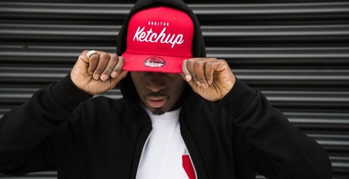  You'll look #badass in this Doritos ketchup ball cap. Photo Jamal Burger