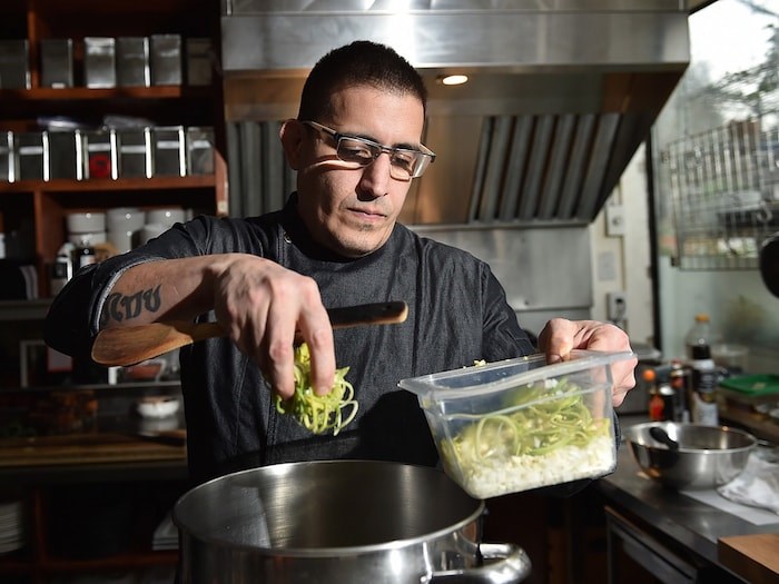  Chef Jefferson Alvarez was half of the culinary team at Cacao in Kitsilano. Photo by Dan Toulgoet/Vancouver Courier