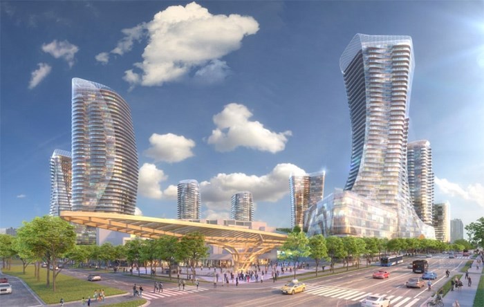  Artist rendering of the Oakridge Centre redevelopment, which is expected to take six-and-a-half years to complete.
