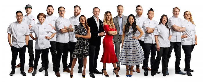  Top Chef Canada Season 6, chefs and host/judges (Photo: Corus Entertainment/Food Network Canada)