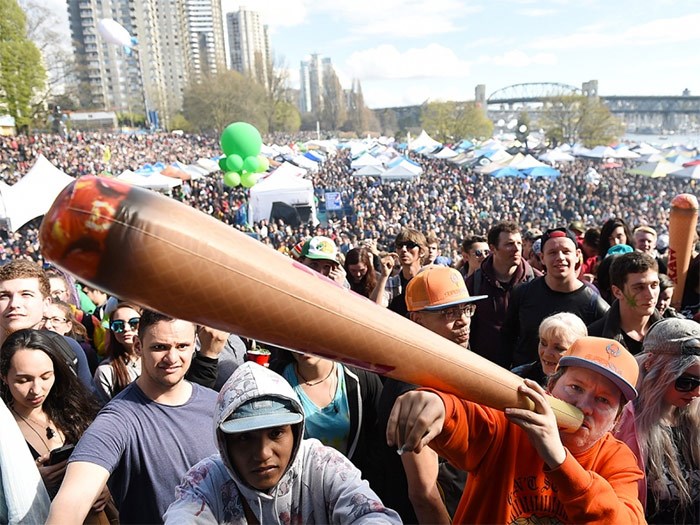  Last year’s 4/20 rally in Vancouver.