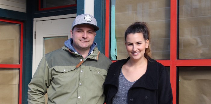  Terry Pichor and Julie Marcopoulos outside Il Posto in Ladner, February 2018 (Photo: Lindsay William-Ross)