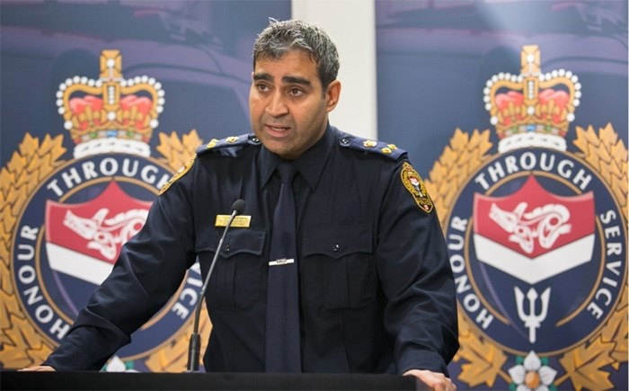  Victoria Police Chief Del Manak Photograph By DARREN STONE, Times Colonist