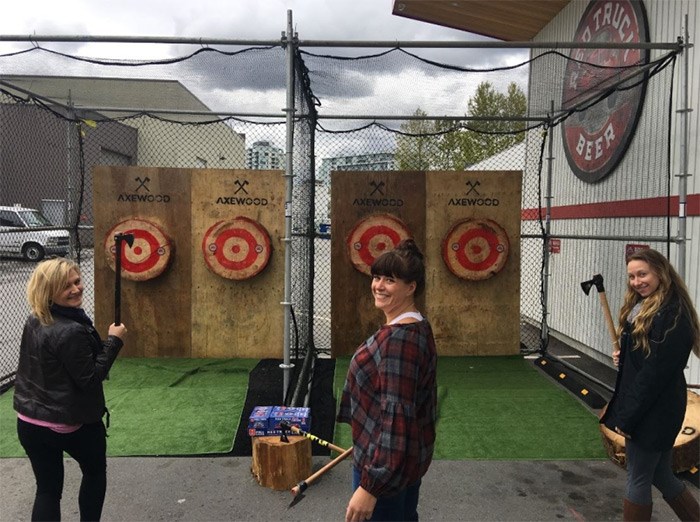  No experience is required to join the Vancouver Axes & Ales Axe Throwing League, which vegun (March 7).