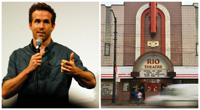  Ryan Reynolds gave the Rio some love on Twitter as well as an undisclosed amount of money to the theatre’s fundraising efforts