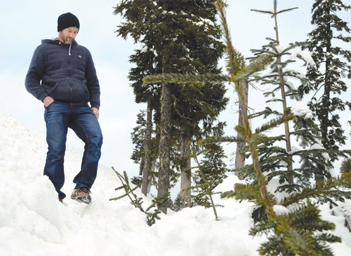  Bobby Joyce, a Vancouver man saved by North Shore Rescue last week, returns to Cypress Mountain. Joyce is warning other snowboarders and skiers to stay in bounds after a near-death experience in Montizambert Creek. photo Mike Wakefield, North Shore News