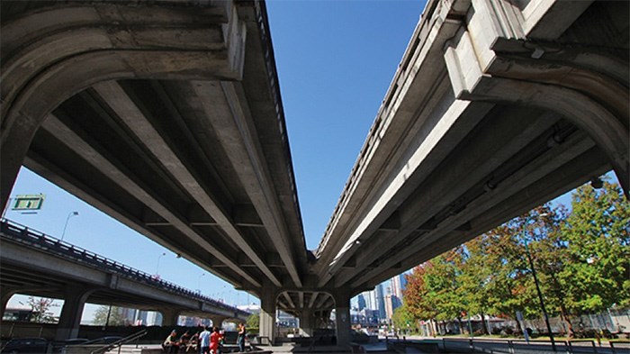  According to a city report issued in January, the cost of removing the Georgia and Dunsmuir viaducts could exceed $200 million?|?Rob Kruyt, BIV files