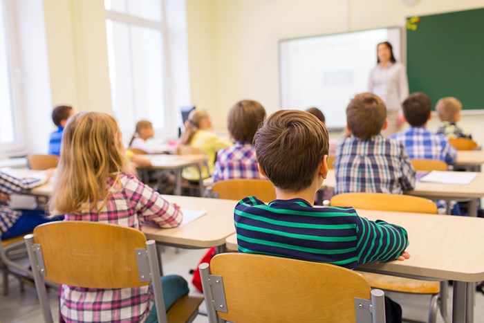  It's time for thousands of kids across B.C. to go back to school. Classroom/Shutterstock