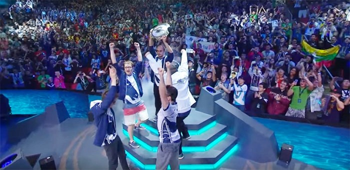  2017 International Dota 2 Championships' winner team — Liquid. Image / Dota 2 video screenshot