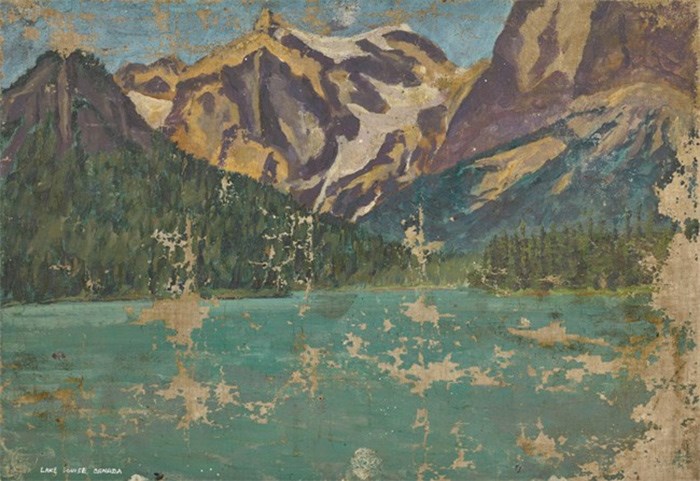  A painting by Sir Winston Churchill of Lake Emerald, Canada is seen in this undated handout photo. THE CANADIAN PRESS/HO, Sotheby's Auction House 