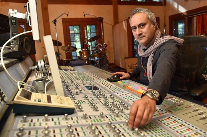  Ashwin Sood, shown here in his West Vancouver studio, will impart his 30-plus years of knowledge in the music biz as part of the Reboot Lab forum on Thursday, March 22.