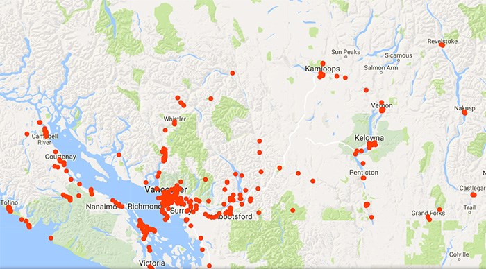  Some of the places I've been in the past couple of years, thanks to the archive that Google Maps has kept for me