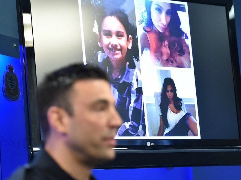  Sgt. Jason Robillard addressing the media March 12. Police on Tuesday found nine-year-old Emerson Cusworth, who was allegedly abducted by his mother, 34-year-old Shawana Chaudhary, in Phoenix, Arizona. Photo Dan Toulgoet