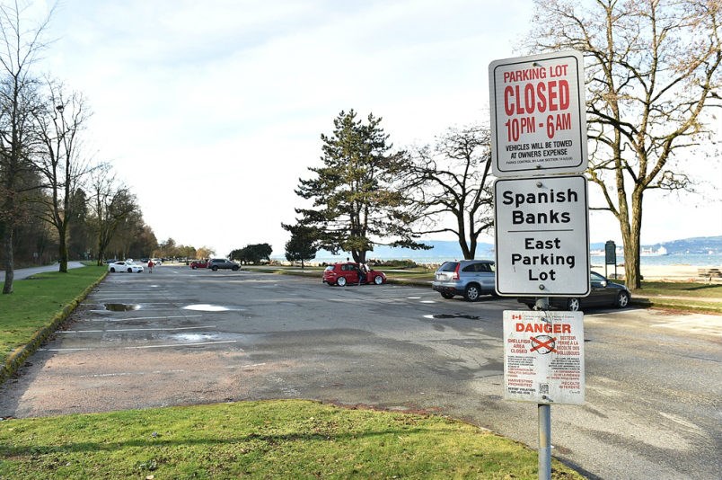  Vancouver Park Board Wednesday announced it is backing off the plan to charge for parking at Spanish Banks, at least temporarily. Photo Dan Toulgoet