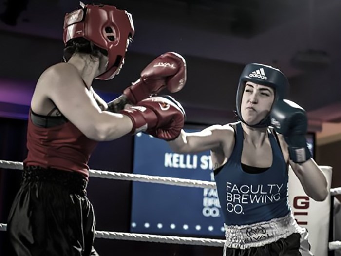  Faculty Brewing sales and supply chain manager Kelli Sturkenboom competes in last year’s Beer Wars event at the Croatian Cultural Centre. This year’s event takes place this Sunday. Contributed photo.