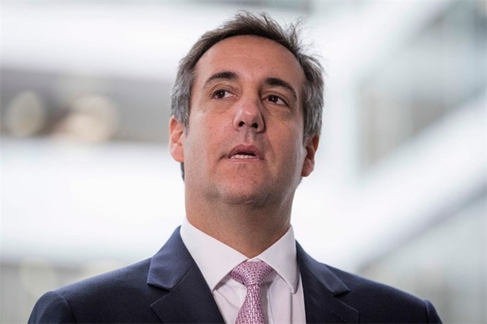  In this Sept. 19, 2017 file photo, President Donald Trump's personal attorney Michael Cohen appears in front of members of the media after a closed door meeting with the Senate Intelligence Committee on Capitol Hill, in Washington. Federal agents carrying court-authorized search warrants have seized documents from Cohen according to a statement from Cohen‚Äôs attorney, Stephen Ryan. He says that the search warrants were executed by the office of the U.S. Attorney for Southern District of New York but they are ‚Äúin part‚Äù related to special counsel Robert Mueller‚Äôs investigation. (AP Photo/Andrew Harnik, File)