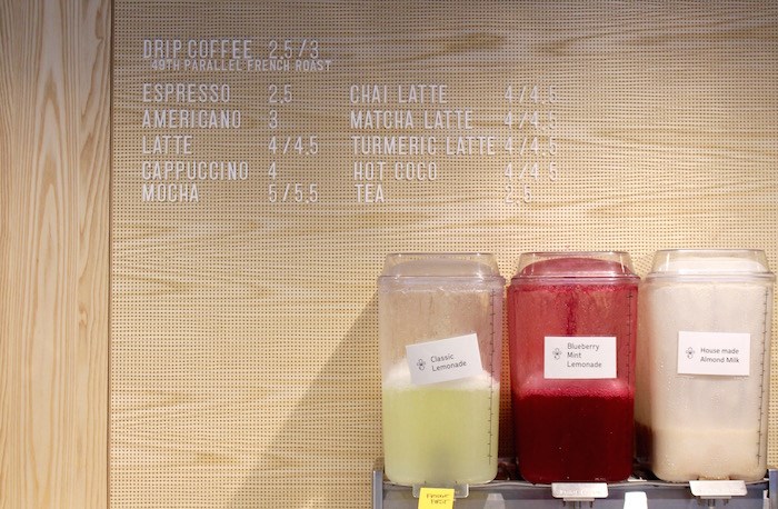  The coffee bar at Tractor Foods on Broadway (Lindsay William-Ross/Vancouver Is Awesome)