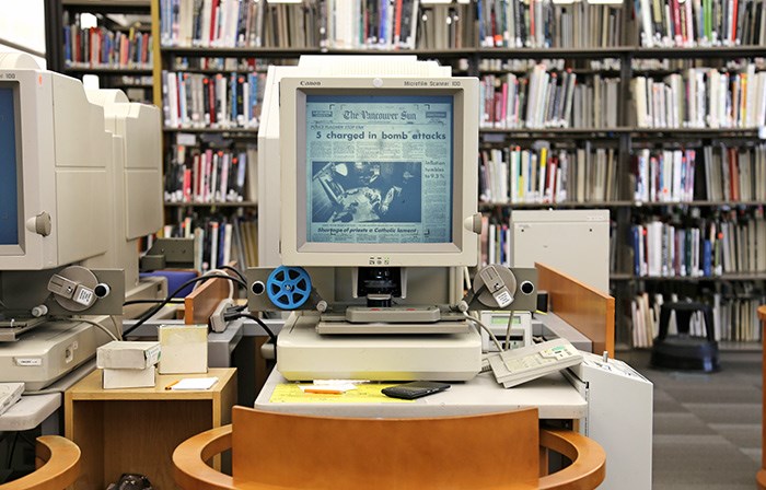  The VPL microfiche collections of old newspapers contain a great deal of Squamish Five stories from the 1980s. Through them and other resources I've learned about the Five through archival stories in The Globe and Mail, Toronto Star, Vancouver Sun, The Province, CBC, Burnaby Now, and the Vancouver Courier.