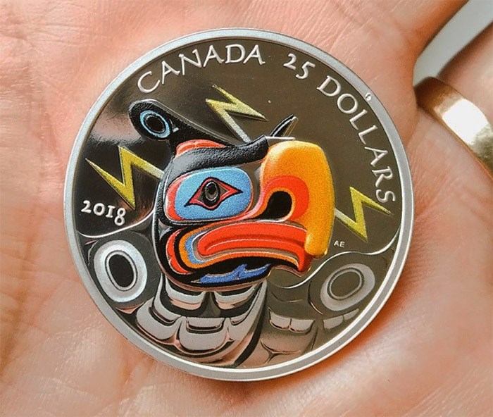  Andy Everson Thunderbird coin from the Canadian Mint