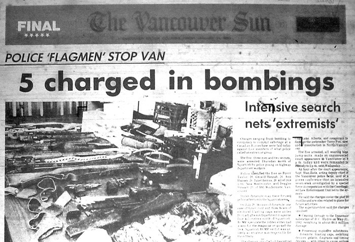  Front page of the Vancouver Sun from January 21, 1983