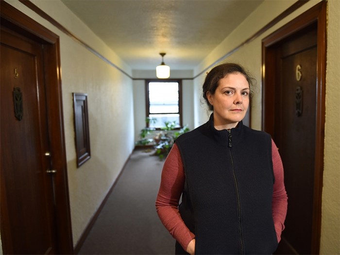  Vivian Baumann was being renovicted from her West End apartment. She appealed her eviction in B.C. Supreme Court and won. Photo Dan Toulgoet