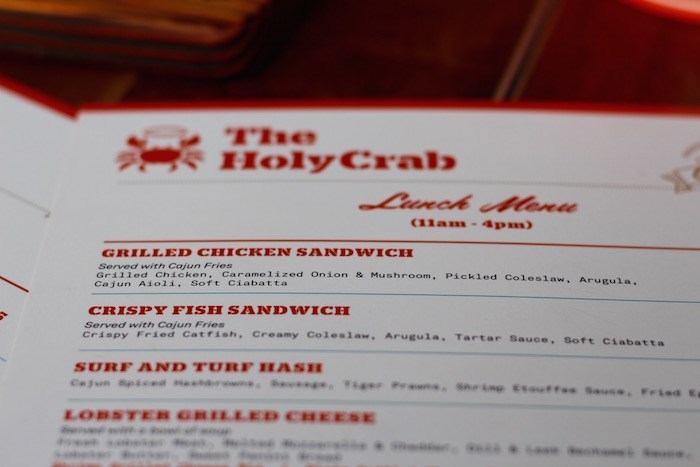  Holy Crab's new lunch menu (Lindsay William-Ross/Vancouver Is Awesome)
