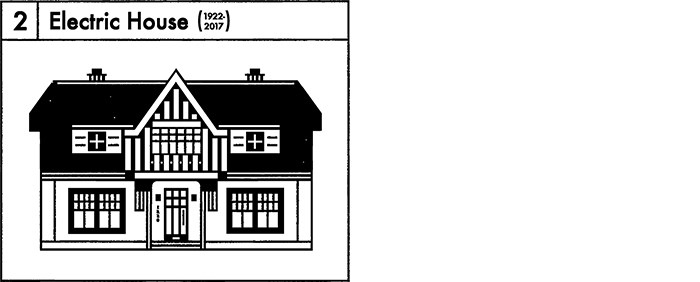  2. Electric House (1922-2017, a Tudor-style home built to showcase the domestic use of electricity, attracted 22000 visitors the year it opened)