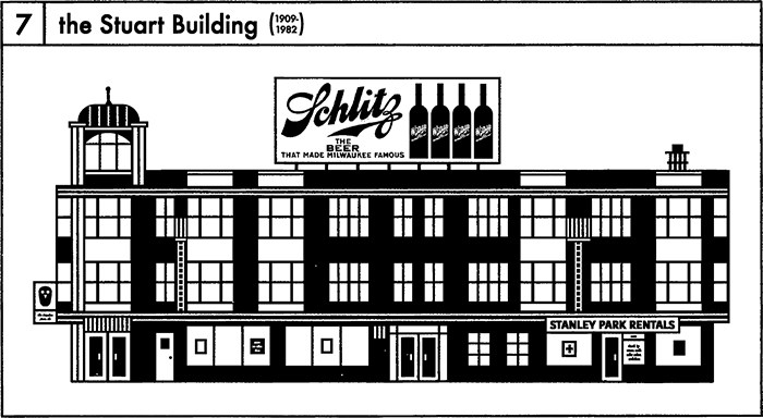  7. the Stuart Building (1909-1982, a beloved former gateway to Stanley Park)