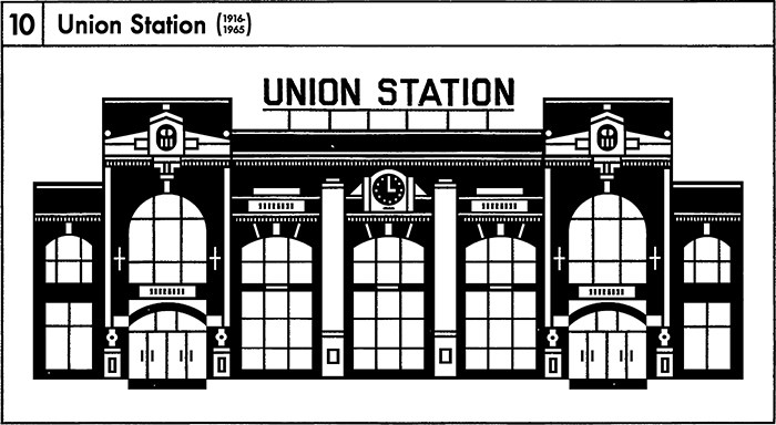  10. Union Station (1916-1965, currently a parking lot near the east end of False Creek)