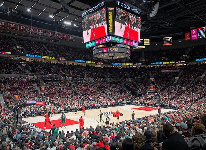  Portland Trail Blazers VS the Boston Celtics