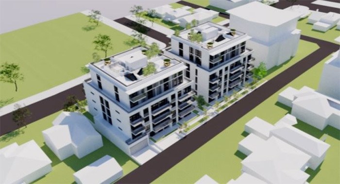  The six penthouse units of this proposed Marpole building will each have access to their own private rooftop deck overlooking parkland or Langara Golf Course. Image via City of Vancouver planning