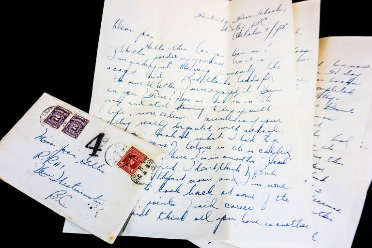  Letter from Masao Ujiye to Joan Gillis, 9 October 1943. Photo UBC