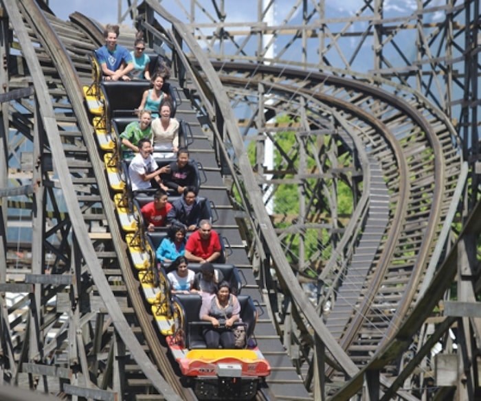  The iconic wooden roller coaster at Playland at the PNE turns 60 this year. Photo Dan Toulgoet