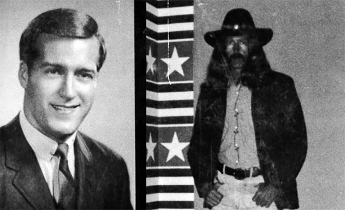  Before and after photos of FBI special agent Cril Payne from his book, Deep Cover