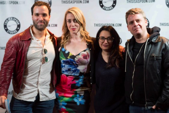  Left to right: founder, David Taylor; director of programming, Meghan Hemingway; Majd Qutob; and artistic director, Lloyd Darling.