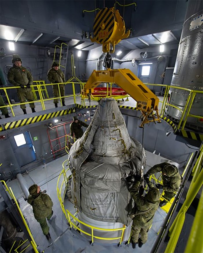  The Copernicus Sentinel-3B rocket is seen at the top of the launch tower in this undated handout photo. An international Inuit group is angry they weren't informed that a rocket stage likely containing highly toxic fuel is set to splash down in waters they routinely hunt for food. The rocket is a repurposed Russian missile being used to launch a satellite for the European Space Agency. THE CANADIAN PRESS/HO, Stephane Corvaja, European Space Agency