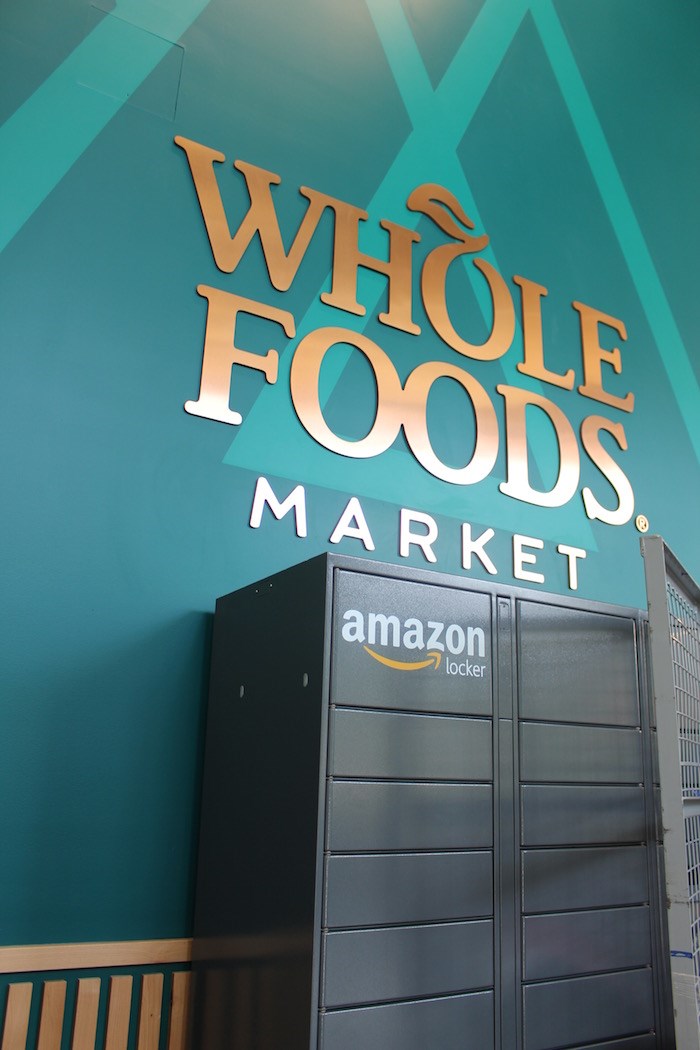  Amazon lockers inside the Amazon-owned Whole Foods in North Vancouver (Lindsay William-Ross/Vancouver Is Awesome)