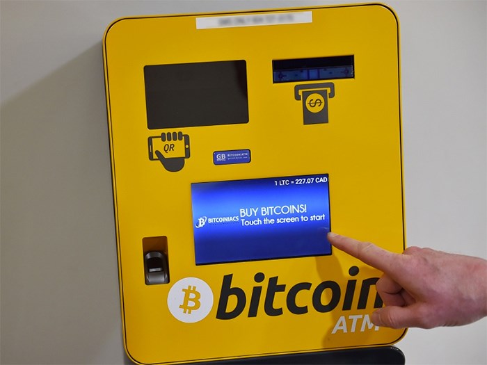  A website that identifies Bitcoin automated teller machines shows there are 63 in Metro Vancouver, including this one at Kingsgate Mall. Photo Dan Toulgoet