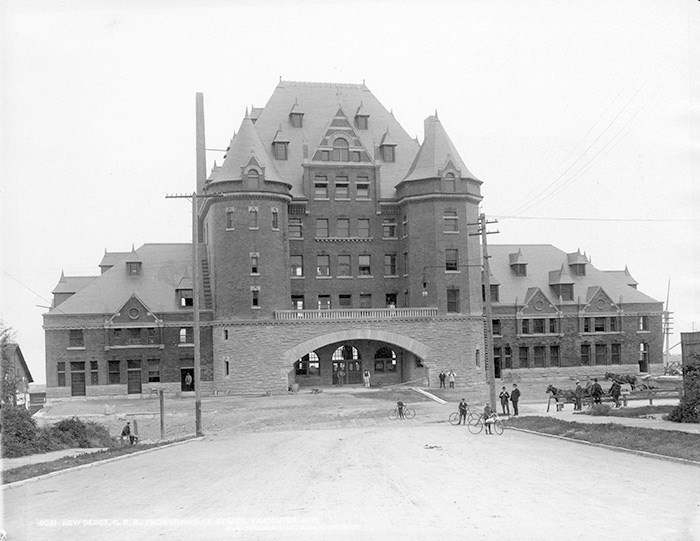  C.P.R. Terminal, ca. 1890. Vancouver Archives Item: CVA 2 - 50